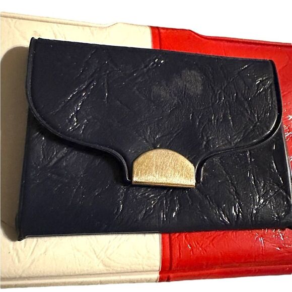 Vintage Vinyl Wallet 1970's red, white and blue. Dart Mfg company Dallas Tx. - Picture 3 of 12